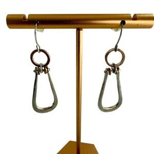 925 Silver Plated Dangle Drop Earrings Women Minimalist Party Jewelry Geometric